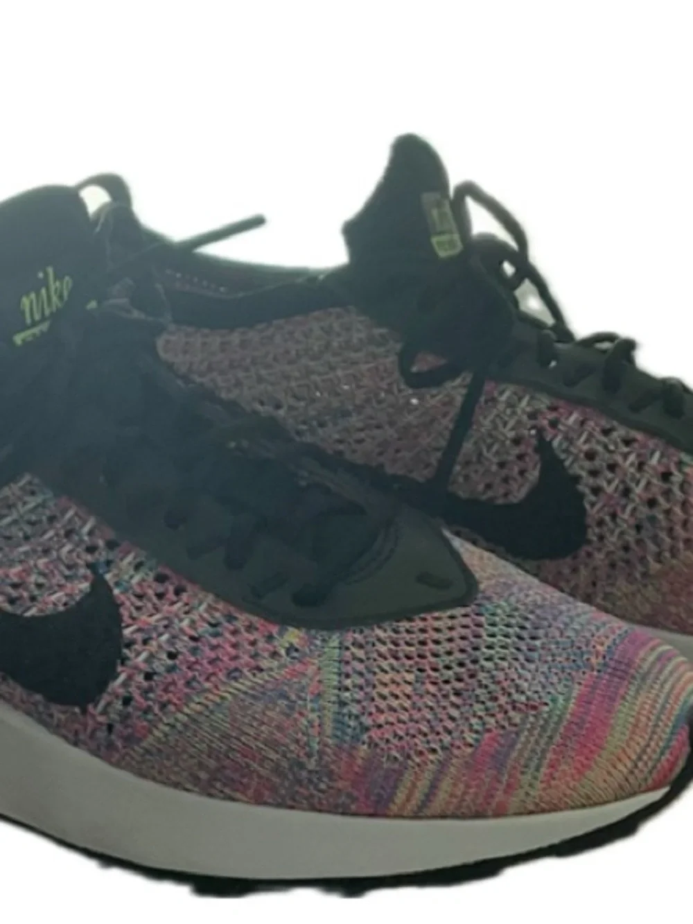 Nike Multicolor Flyknit Women's Sneakers with Black Swoosh